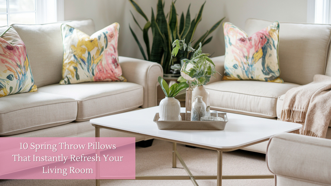 10 Spring Throw Pillows That Instantly Refresh Your Living Room