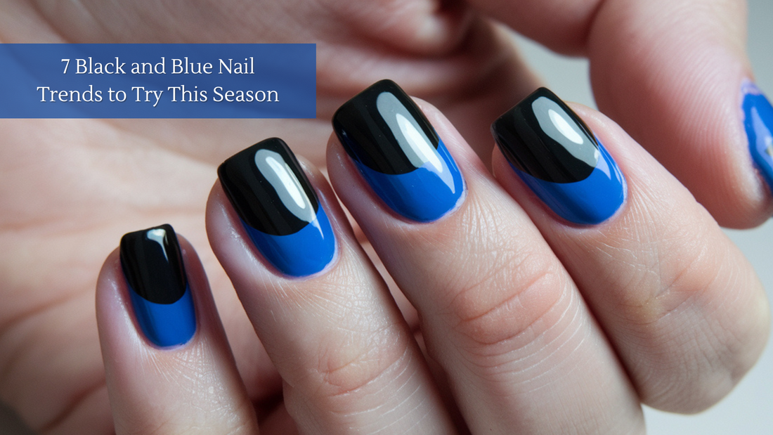 7 Black and Blue Nail Trends to Try This Season