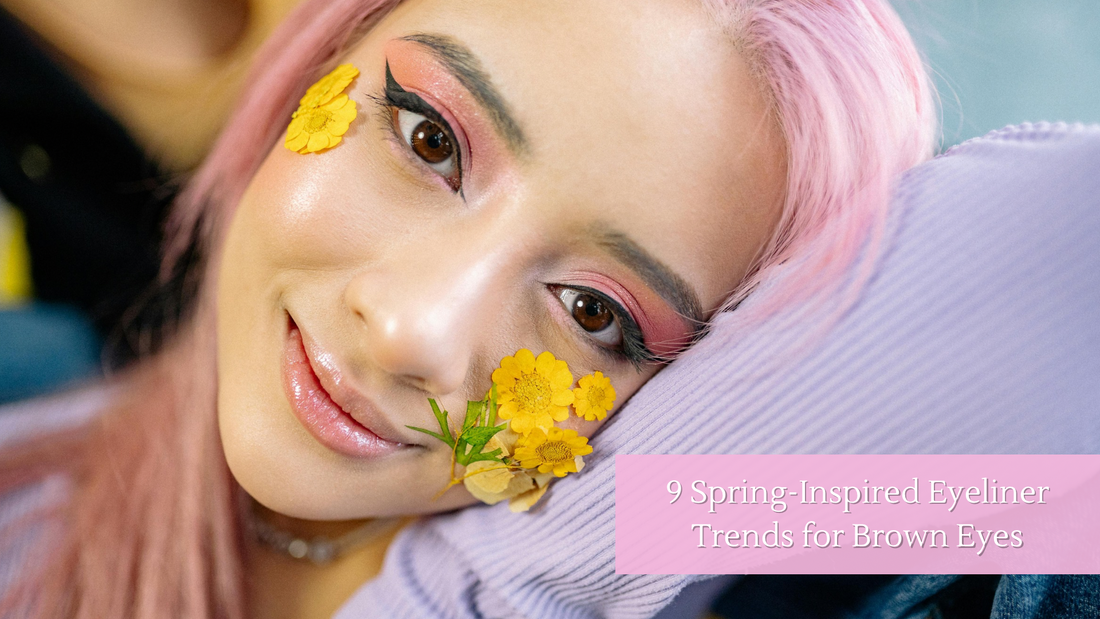 9 Spring-Inspired Eyeliner Trends for Brown Eyes