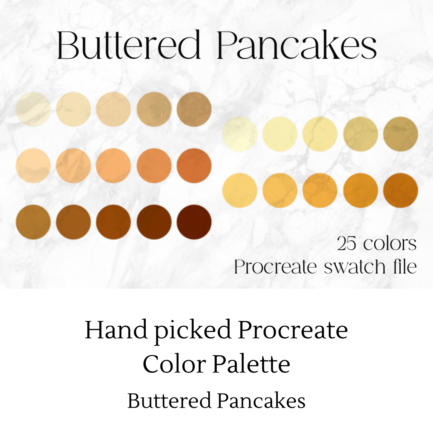 Buttered Pancakes Procreate Color Palette