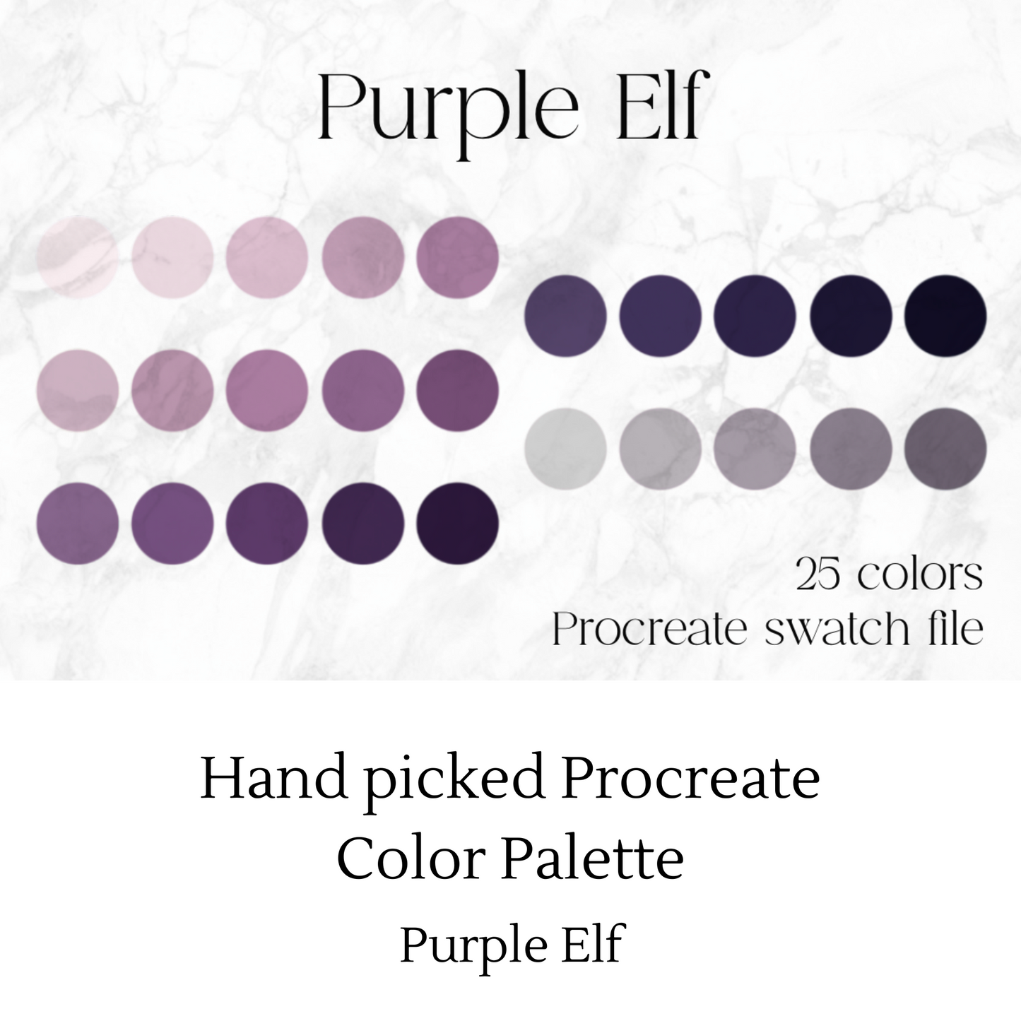 Purple Elf Procreate Color Palette