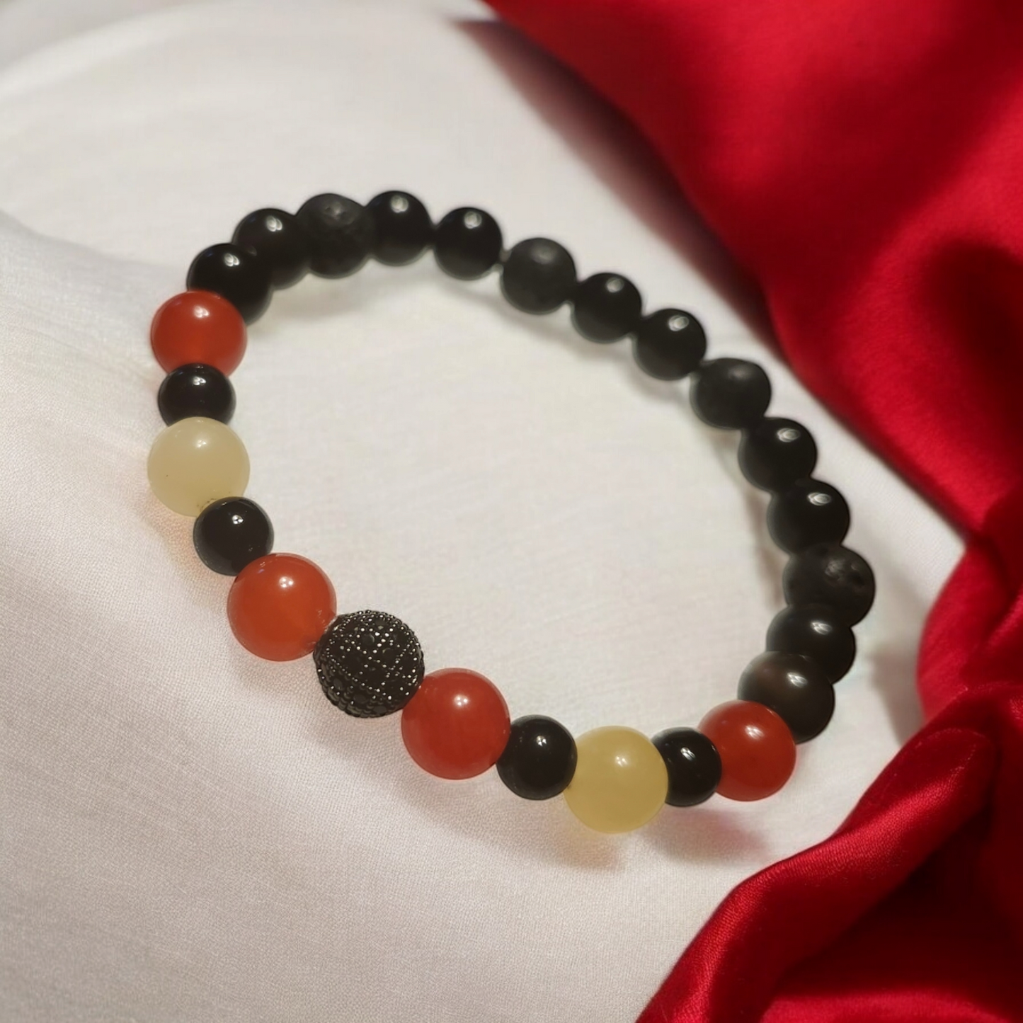 Phoenix Rising Handcrafted Gemstone Bracelet