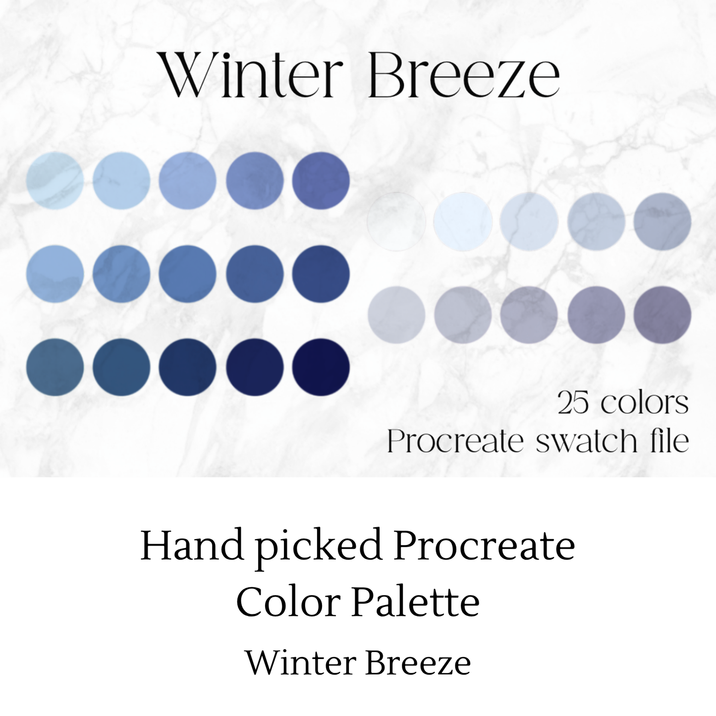 Winter Breeze Procreate Color Palette