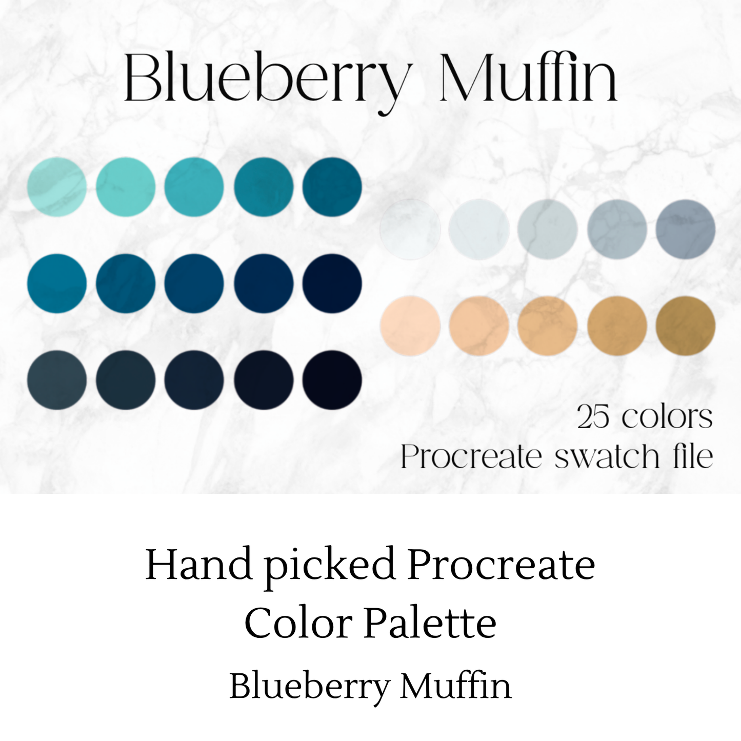Blueberry Muffin Procreate Color Palette