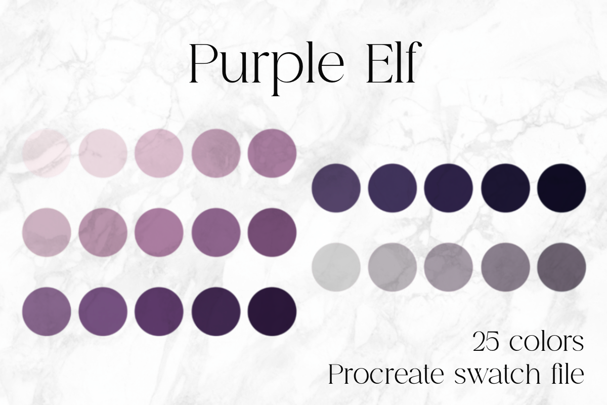 Purple Elf Procreate Color Palette