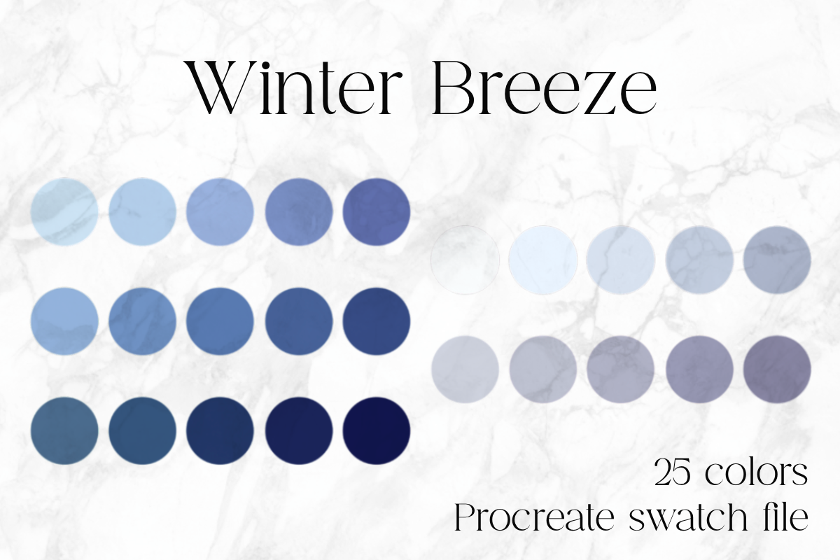 Winter Breeze Procreate Color Palette