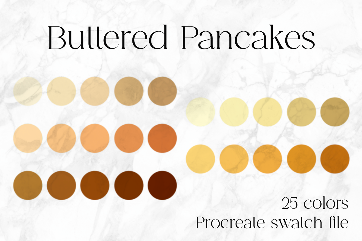Buttered Pancakes Procreate Color Palette