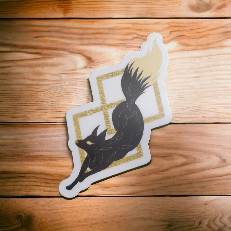 Obsidian Fox Sticker
