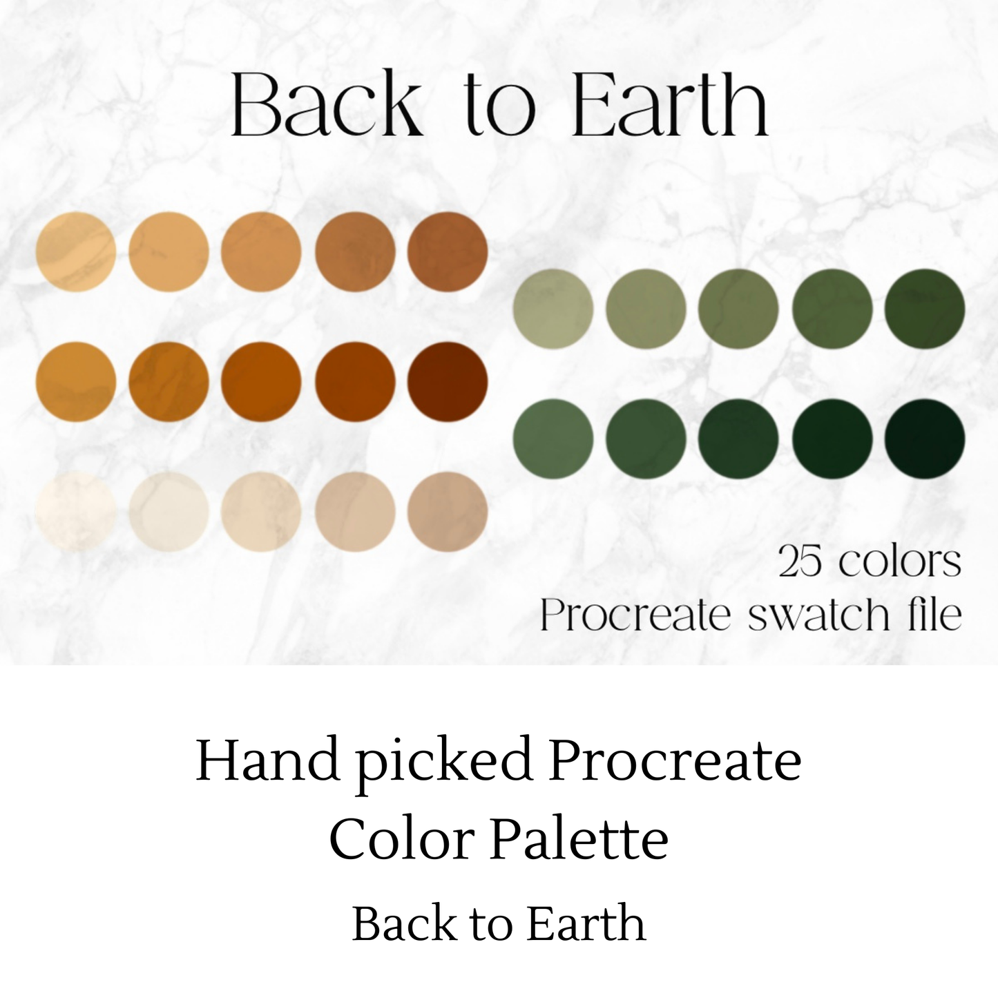 Back To Earth Procreate Color Palette