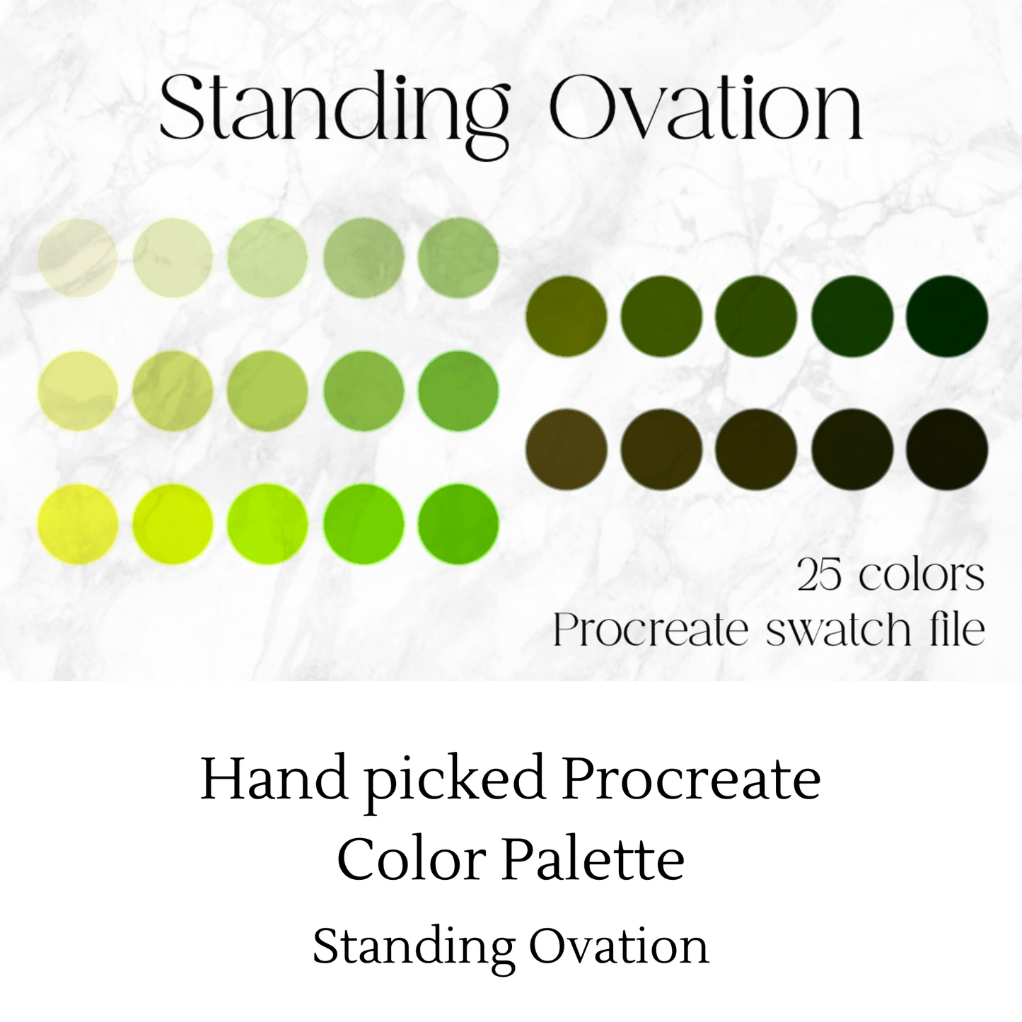 Standing Ovation Procreate Color Palette