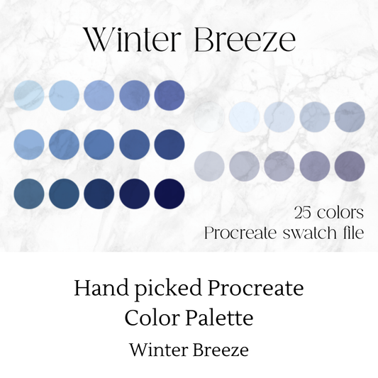 Winter Breeze Procreate Color Palette