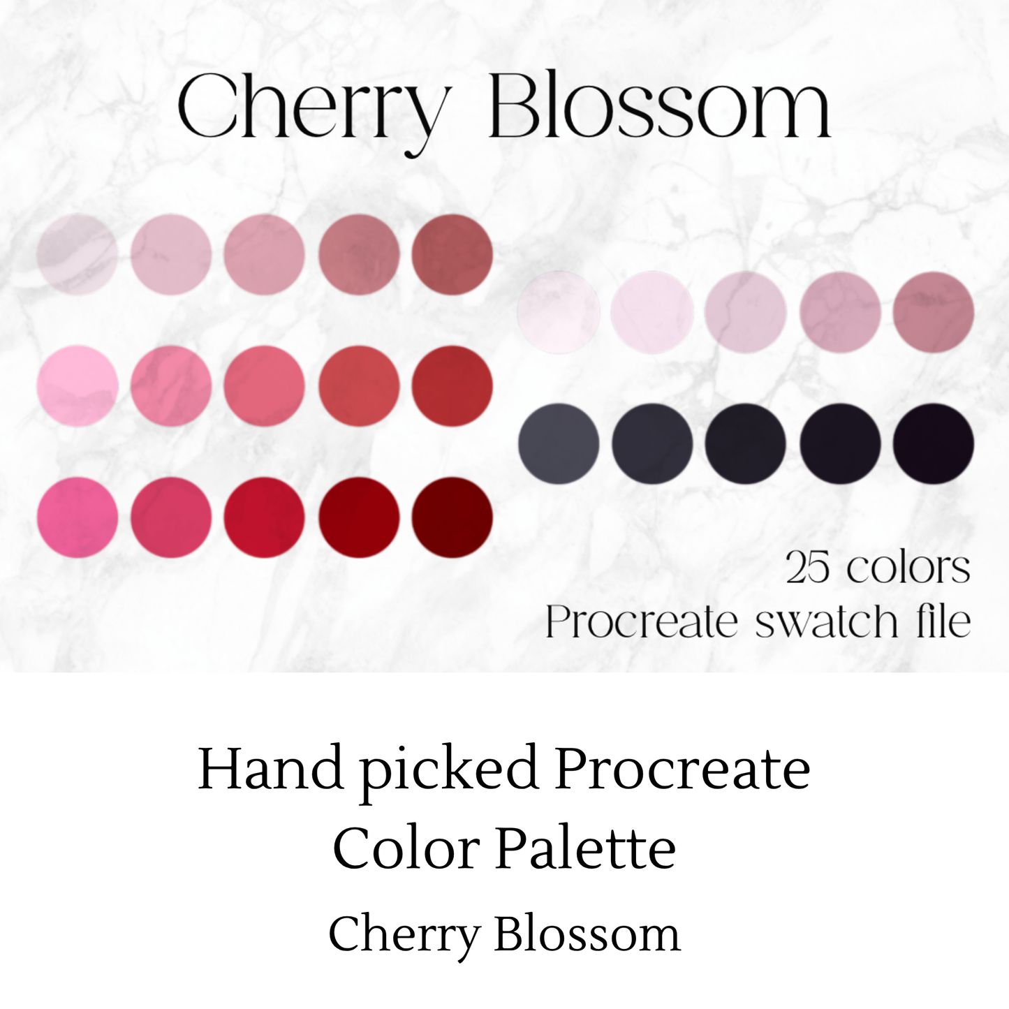 Cherry Blossom Procreate Color Palette