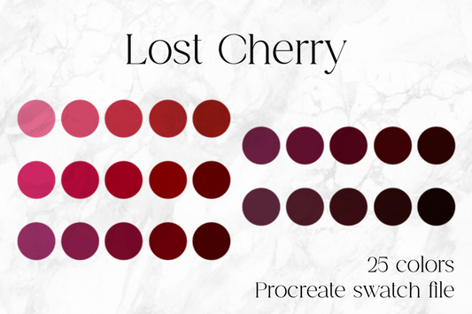 Lost Cherry Procreate Color Palette