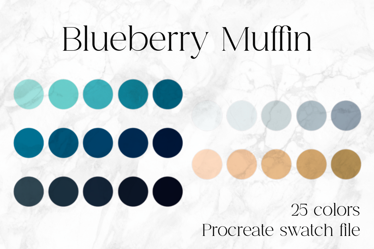 Blueberry Muffin Procreate Color Palette