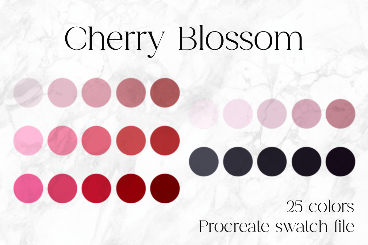 Cherry Blossom Procreate Color Palette