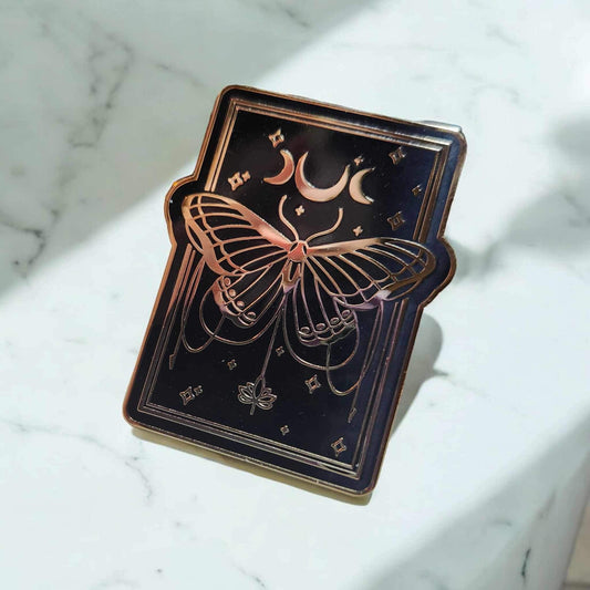 Lunar Butterfly Enamel Pin