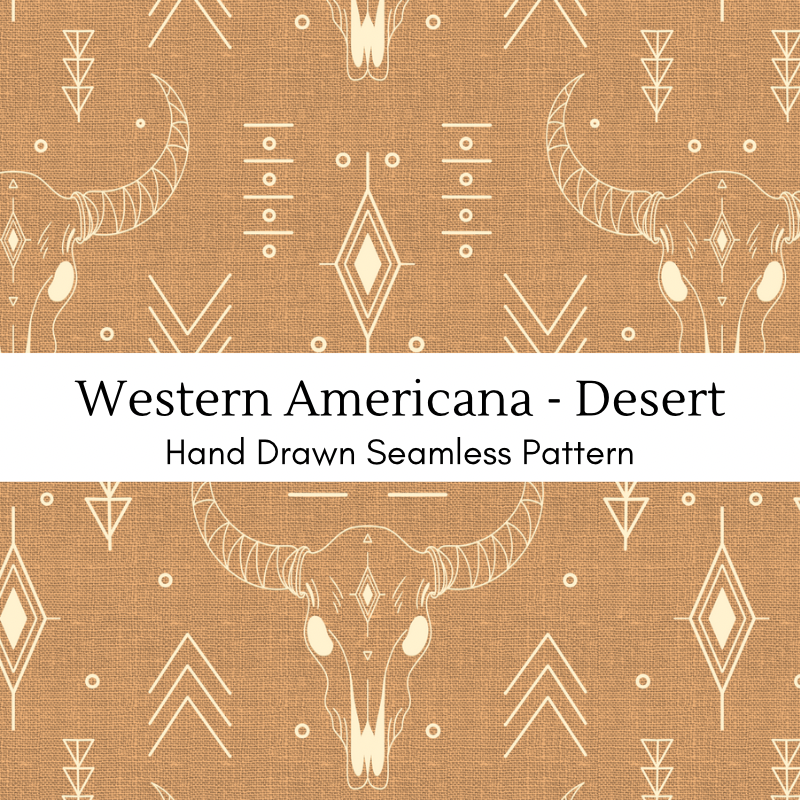 Western Americana - Desert Seamless Pattern