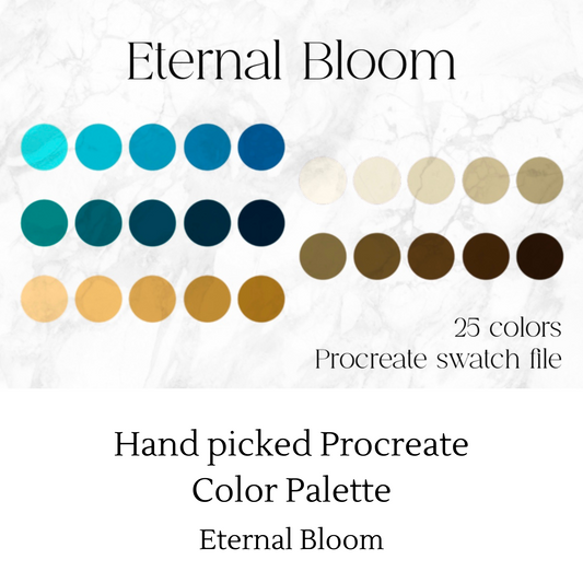 Eternal Bloom Procreate Color Palette