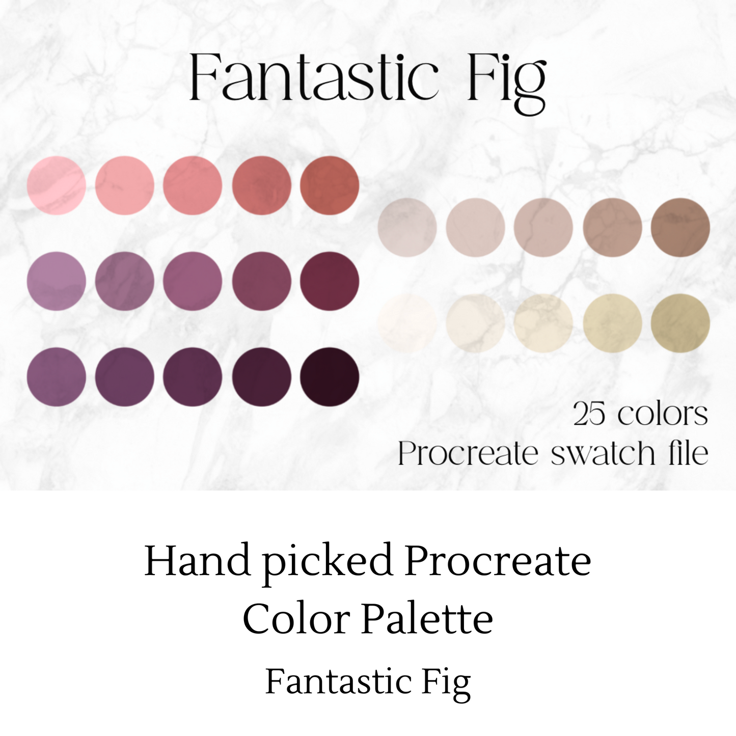 Fantastic Fig Procreate Color Palette